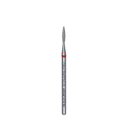 ALEZORI DIAMOND NAIL DRILL BIT POINTED FLAME RED EXPERT HEAD – 1.6MM / 8MM
